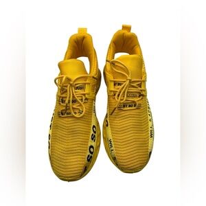 Just So So Men's EU 44 Size 11 Shoes Yellow Athletic Low Top Trainer Sneakers